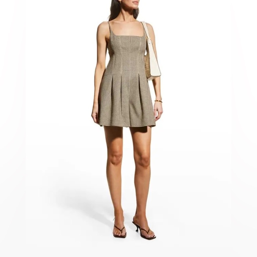 Rebecca Taylor Spring Check Espresso Combo Romper